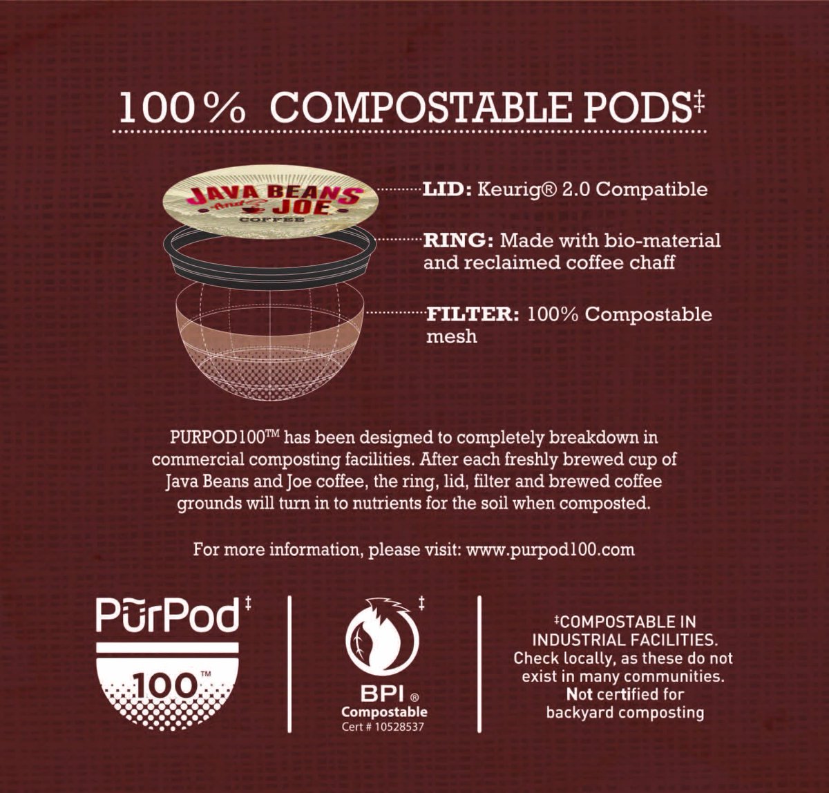 JavaBeansandJoe's tweet image. Our state of the art compostable #coffee pods are designed to go back into the land, not the landfill. #jbj