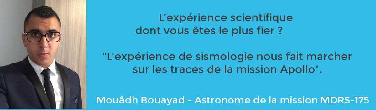 ISAE_officiel's tweet photo. Mouâdh Astronome @MDRSSupaeroCrew : "l’expérience de sismologie nous fait marcher sur les traces de la mission Apollo". https://t.co/9pMlJIP5Sx