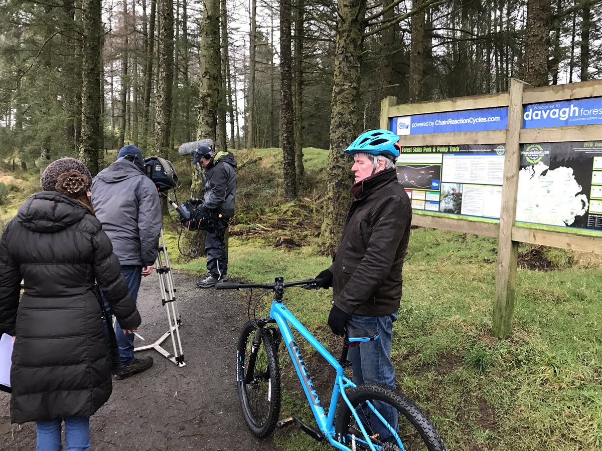 outdoorconcepts's tweet photo. Top afternoon with Joe and the Lesser Spotted Ulster crew @DavaghTrailhead  showing off the fantastic #mountainbike trails on @marinbikes https://t.co/tqDrhrbMre