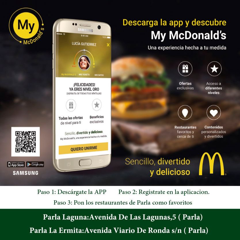 AnimaSportGroup's tweet photo. El nuevo patrocinador McDonald´s del club Parla Escuela te ofrece una experiencia hecha a tu medida. https://t.co/QIP5g5lfdz