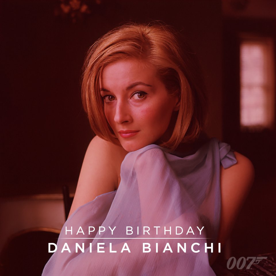 Happy Birthday to Daniela Bianchi, who played Tatiana Romanova in FROM RUSSIA WITH LOVE (1963). 