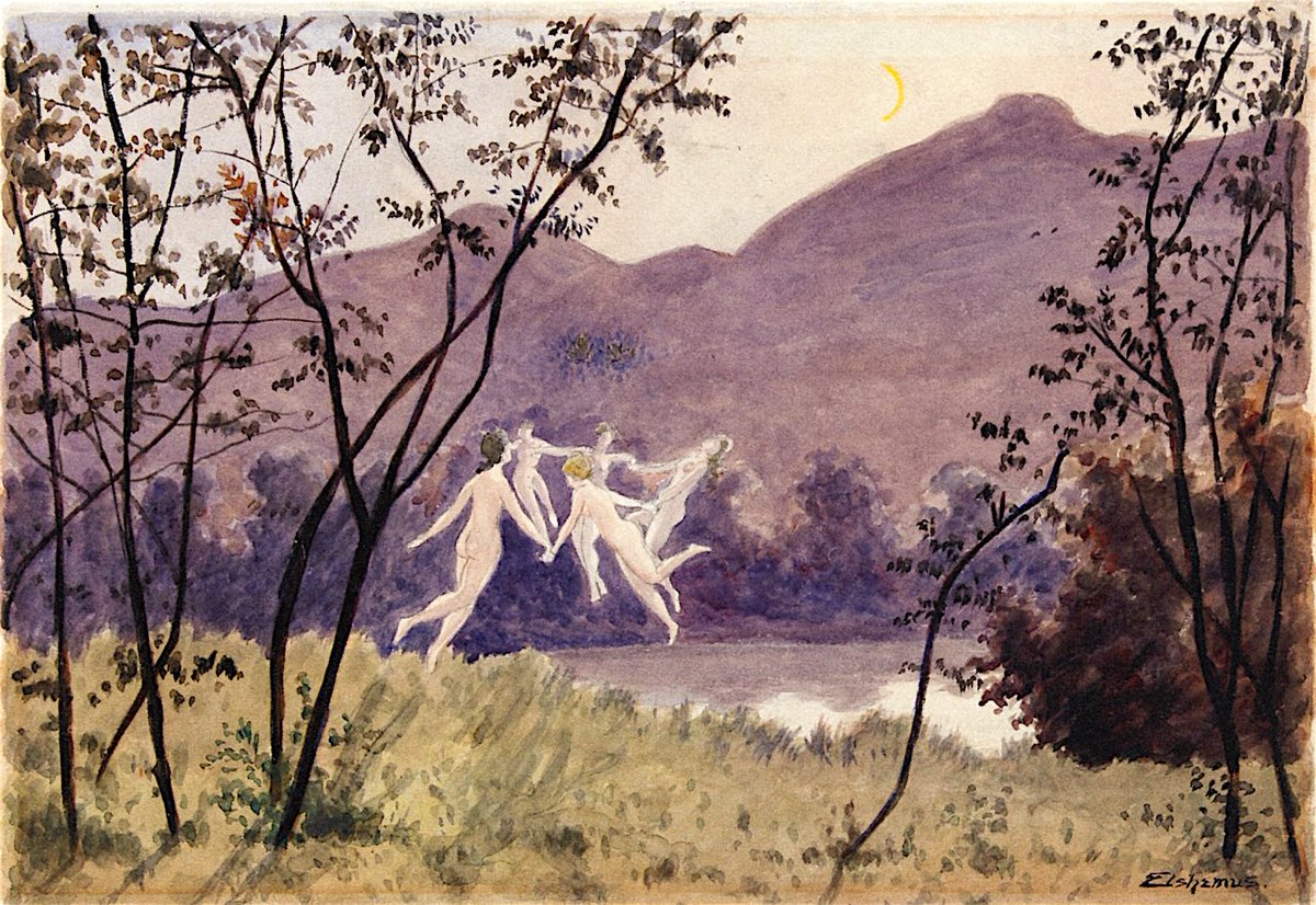 Biagio960's tweet photo. Dance of the Sylphs (1899-1901)

Louis M. Eilshemius

Newark Museum - New Jersey

Note: watercolor

-
- https://t.co/scfYxUAiPb