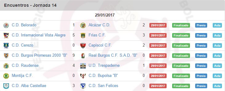 AlbaCastellae's tweet photo. Resultados y Clasificación tras Jornada 14 - 1ª Div. Provincial Aficionados (Burgos) https://t.co/45FsgeZzjD
