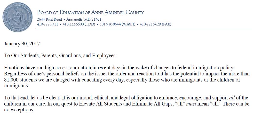 AACountySchools's tweet photo. Message from BOE Pres. @skorbelakBOE and Supt. @GeorgeArlotto regarding supporting all @AACountySchools students 

https://t.co/cFUdE59Dps https://t.co/XuvxoX88Lf