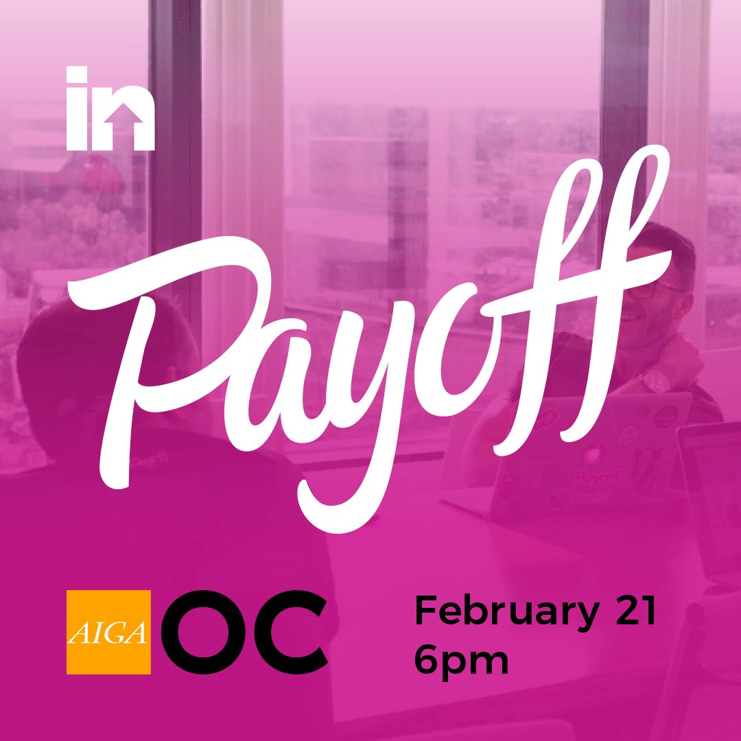 AIGAOC's tweet photo. 6pm, Tue, Feb 21 ➡ Join us for our first #fieldtrip of the year to @payoff in #CostaMesa! #aigaoc #ocdesign ➡ https://t.co/Bm282qvXk8 https://t.co/jMxrFojLQW