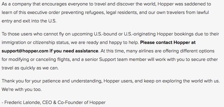 A message to our travelers about the travel ban: hopper.com/corp/announcem…