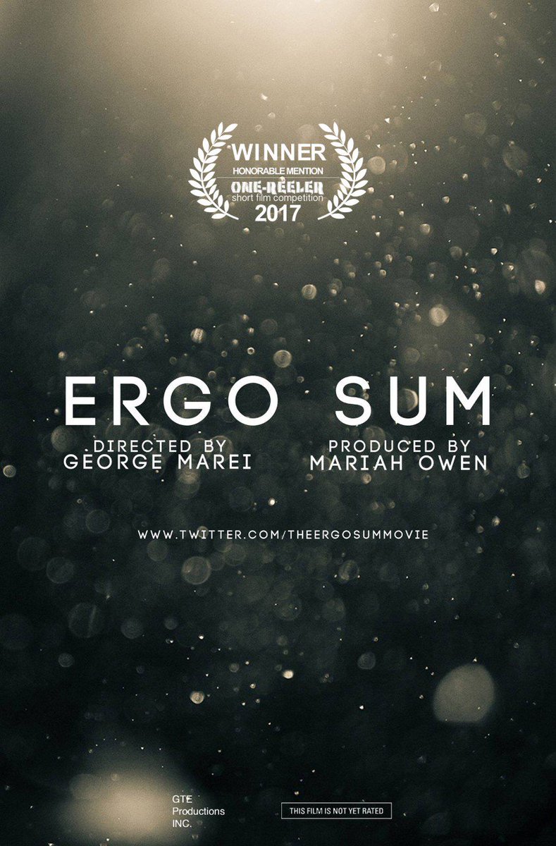 TheErgoSumMovie's tweet photo. Congrats to the #ErgoSumMovie team! #OneReeler #FilmFestival #CdnFilm https://t.co/s6IKpCFfSZ