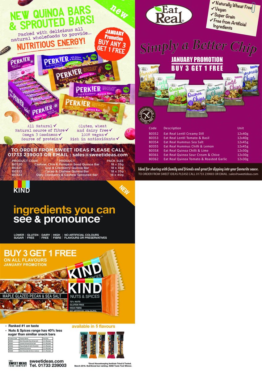 Tomorrow's the last day for the January #Promotions incl. some of our best selling products #EATREAL <a href="/KINDSnacksUK/">KINDSnacksUK</a> &amp; <a href="/Perkierfoods/">Perkier</a>