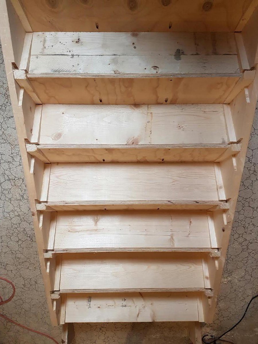 CCALRenovations's tweet photo. Building a staircase to a new loft space in a client's home. Can't wait to see the end result. #homerenovations #kingstonrenovations #ygk https://t.co/JfreEsciVN