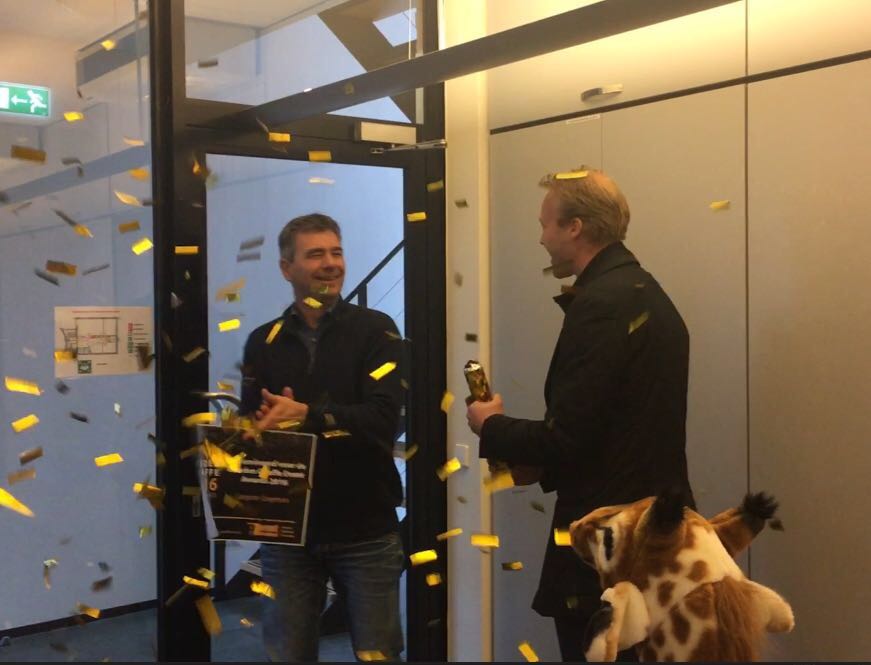 PLEIT_EVENT's tweet photo. PLEIT is in de categorie Congressen genomineerd voor de Gouden Giraffe Event Award! Voorbereiden voor pitch 10-02 #PLEIT2016 #GoudenGiraffe https://t.co/2aklH8SryF