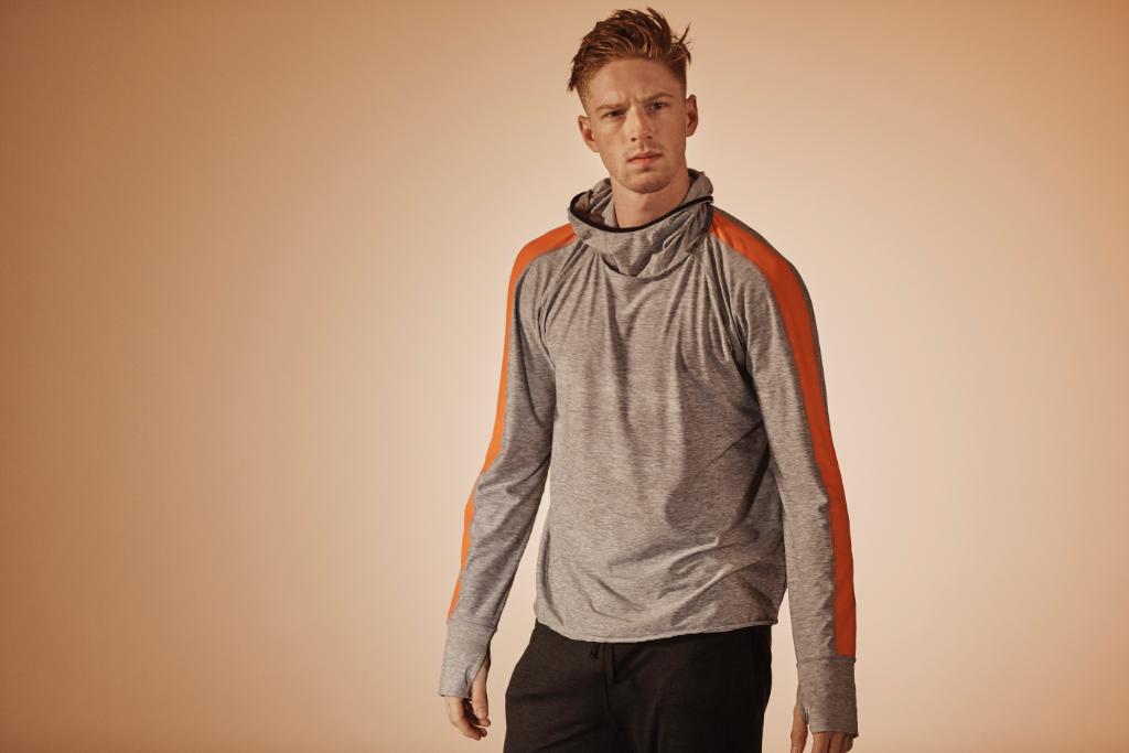 gapfit brushed tech jersey hoodie