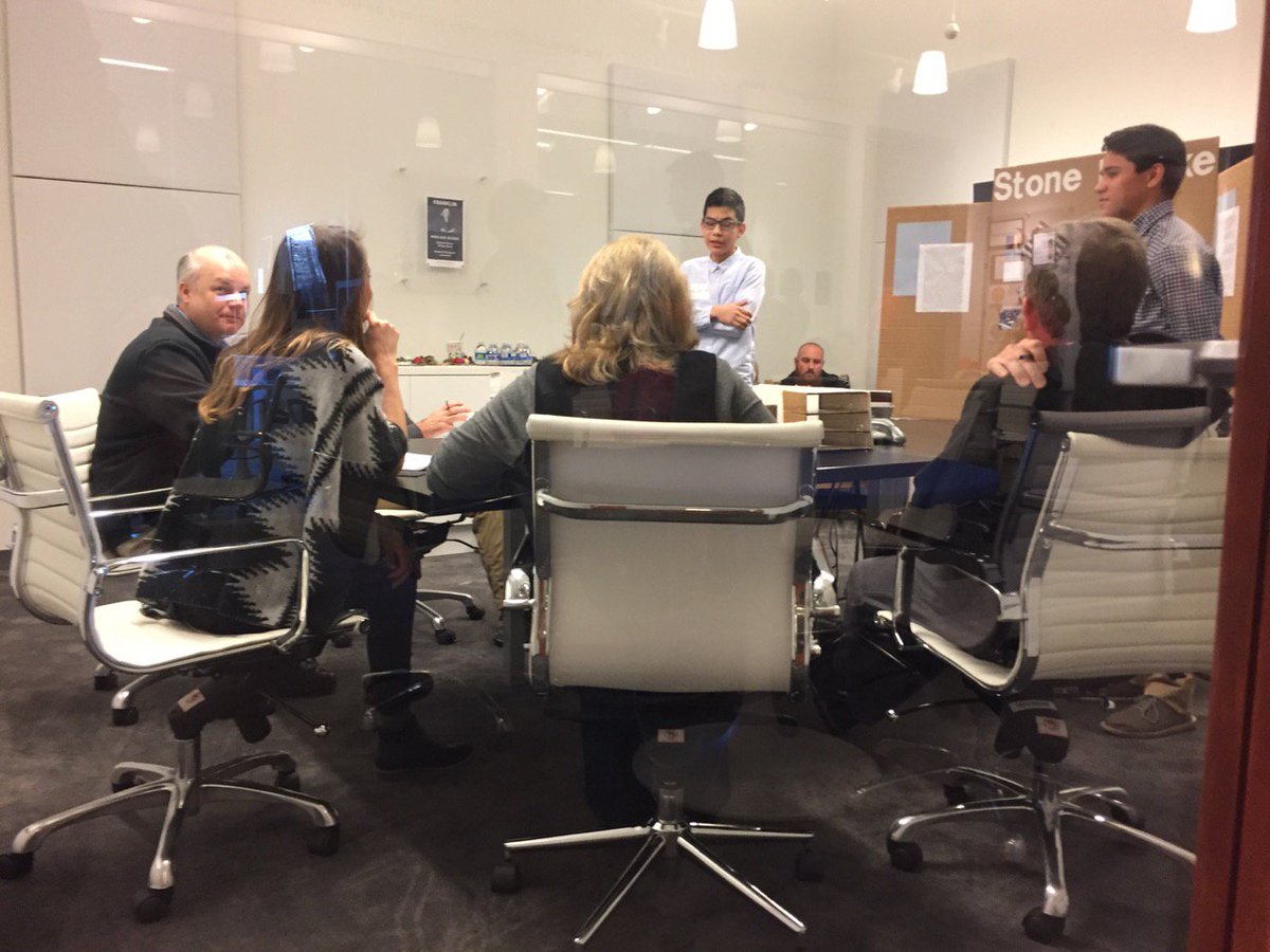 skuidify's tweet photo. Skuid's @markcooley loved hearing these students pitch ideas for #highschoolofthefuture with @BrightSparkers this weekend! #designthinking https://t.co/JTDLBmGaqS
