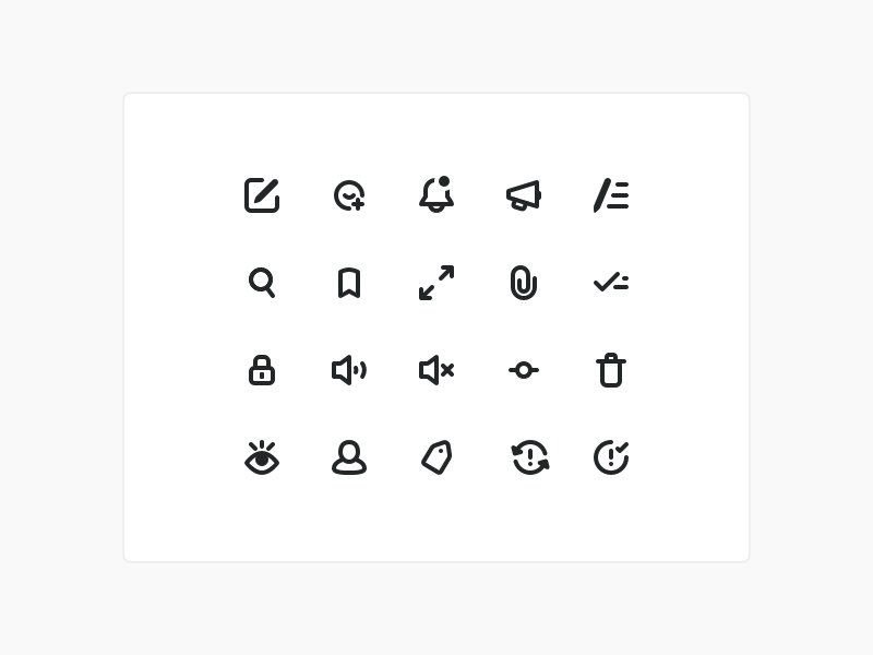 A selection of the icons I designed for <a href="/gitscout/">Gitscout</a> . - dribbble.com/shots/3252760-…