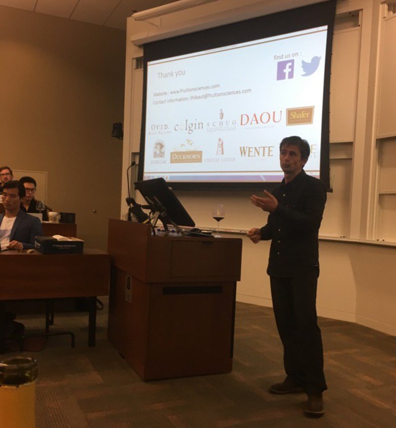 For the 3rd year Fruition sciences was a guest speaker <a href="/Stanford/">Stanford University</a> MBA program
with <a href="/AlyssaRapp/">Alyssa Rapp</a> in Global Dynamics of the #Wine Industry.