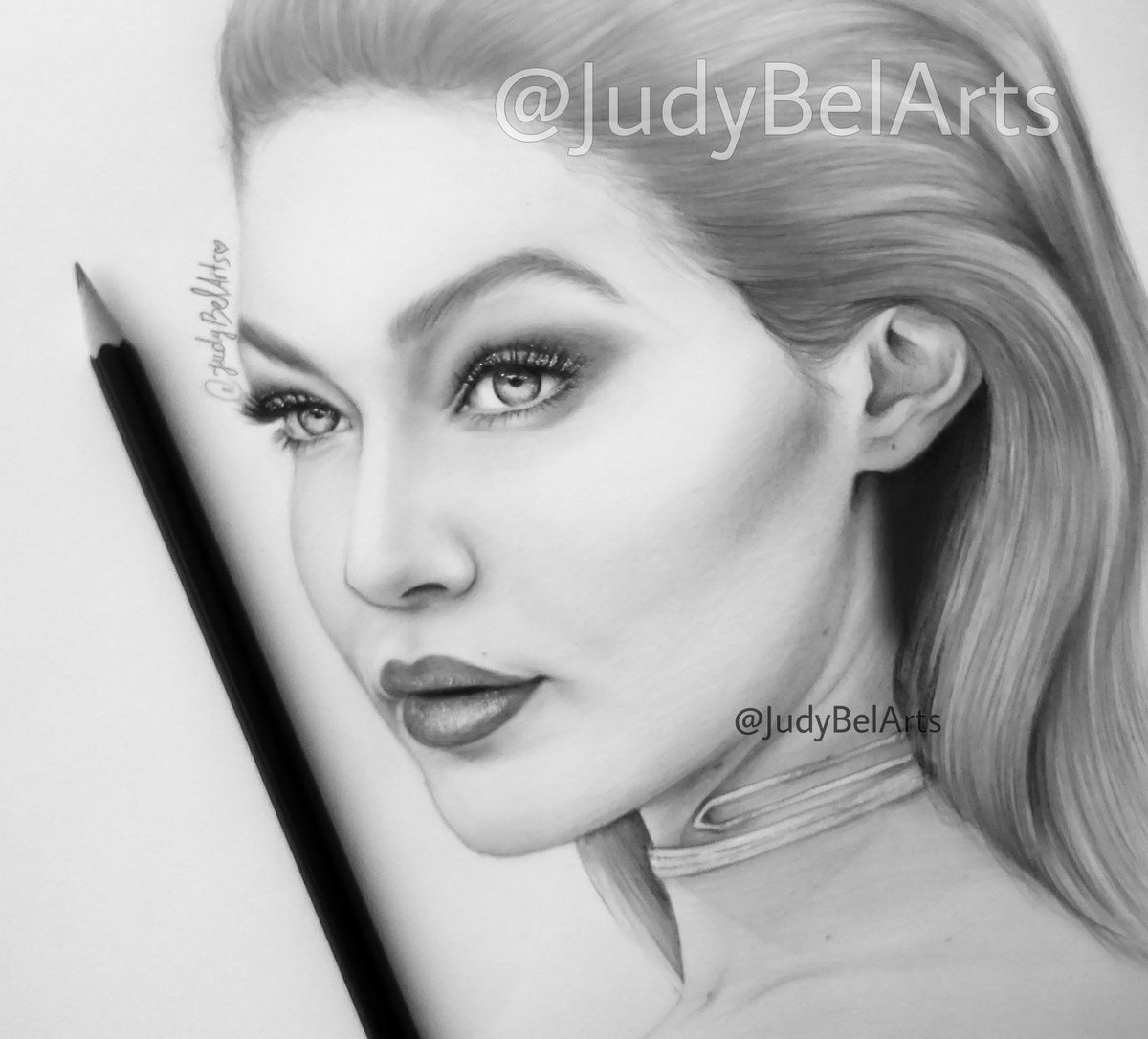 Sketch by me of Gigi Hadid | All Painting | Painting | Pixoto