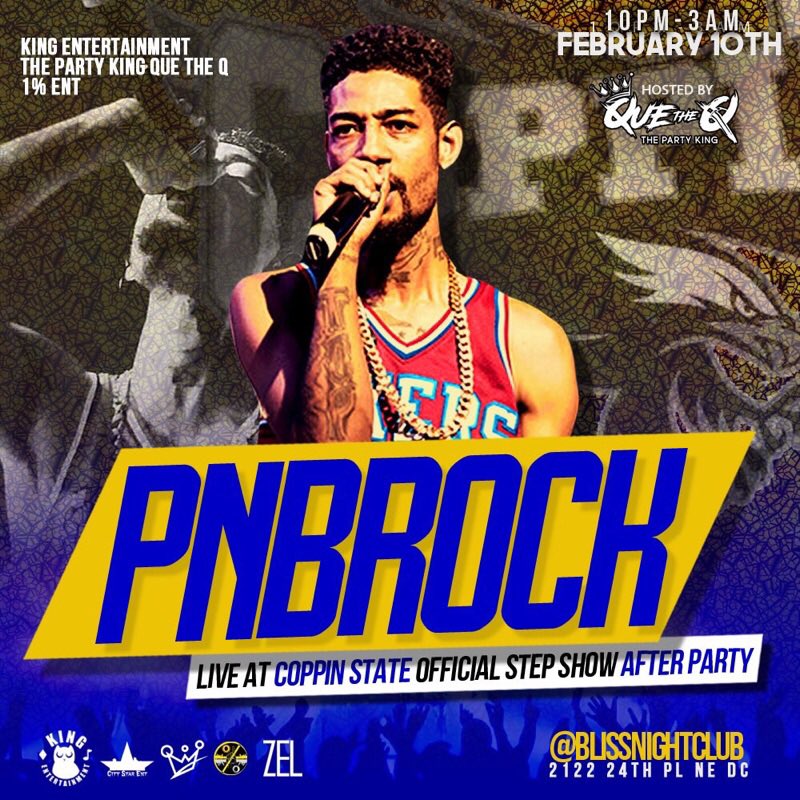 dynasty_motionz's tweet photo. CSU HC 2017 Weekend Line Up🔥

FRI: Stepshow After-Party w. @pnbrock 🎤 @ Bliss
🎟https://t.co/gbLues3xhV…

SAT: HC Party #BlackAndBougie ⚫️⚪️🍾 https://t.co/yN8C2aTvVN