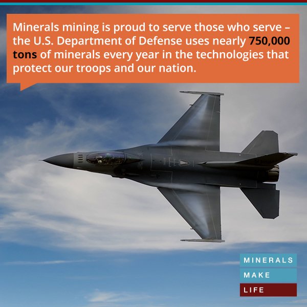 MiningFan's tweet photo. #Minerals are critical for the technologies that keep our troops and Americans safe. https://t.co/Ei5tAZnHup #MineralsMakeLife https://t.co/iwhtXDt7WT