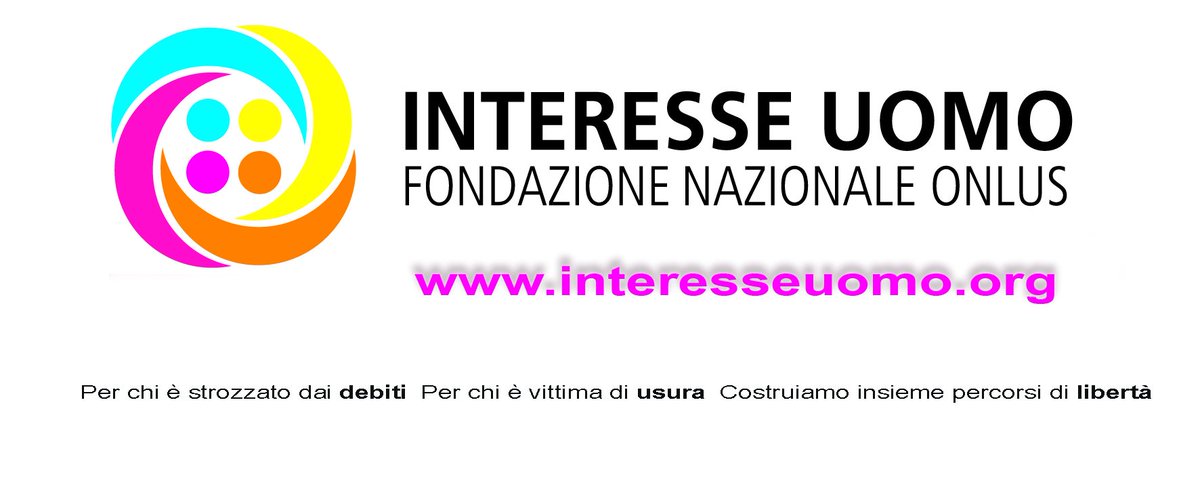 InteresseUomo's tweet photo. #interesseuomo Fondazione nazionale Onlus Antiusura https://t.co/dTLlDhPFko
