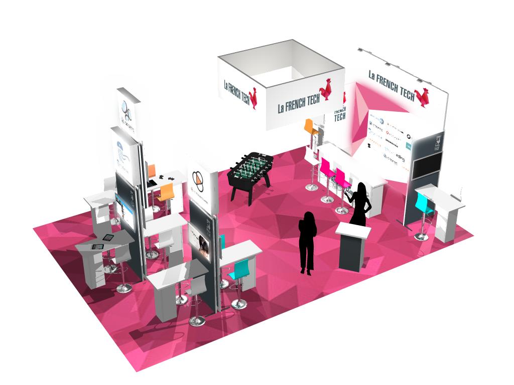 DuoDisplayUSA's tweet photo. We're excited to build this pavilion for @businessfrance! They will be bringing companies from @LaFrenchTech  to the @sxsw show in Austin TX https://t.co/pwKbozZABm