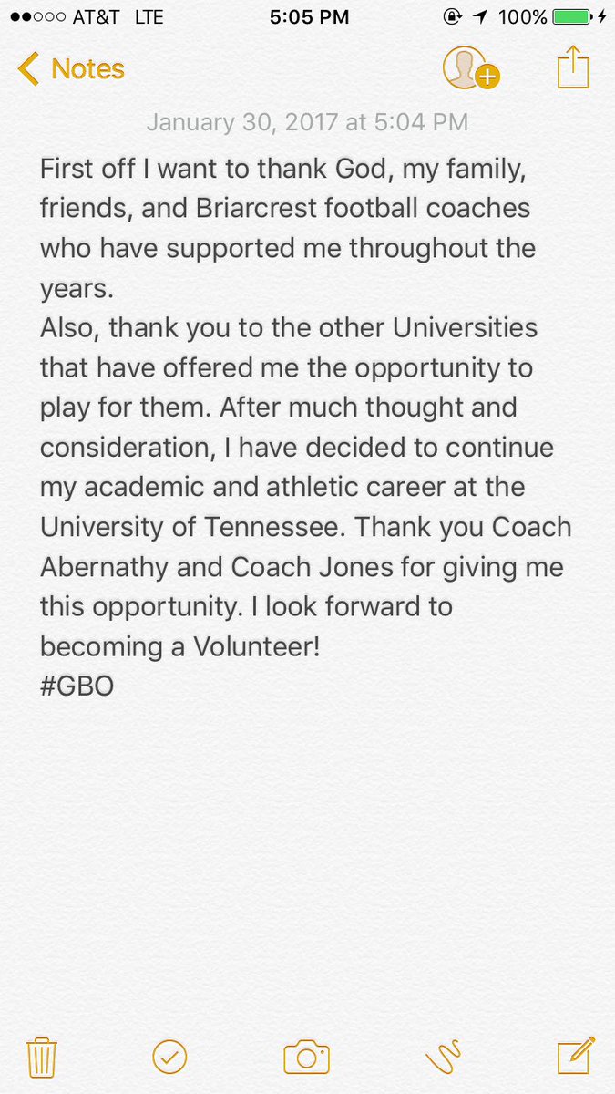 jake_powers4's tweet photo. Blessed to say I have committed to the University of Tennessee #GBO https://t.co/lI5zk5NVuT