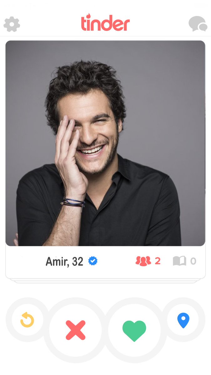 Faux profil @Tinder qu'on a créé pour @Amir_Off #Amirchezguillaumesurn...