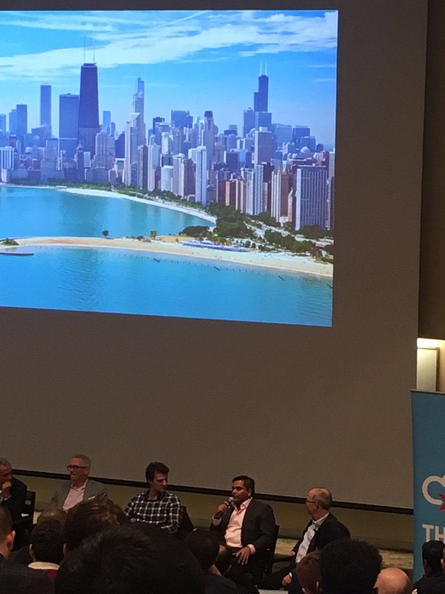 lofendrich's tweet photo. .@1871Chicago's Rohit Pasam talks about @xaptuminc and building the Internet For Things at #ThinkChicago roadshow #iot #internetforthings https://t.co/LqCxkLrLF2