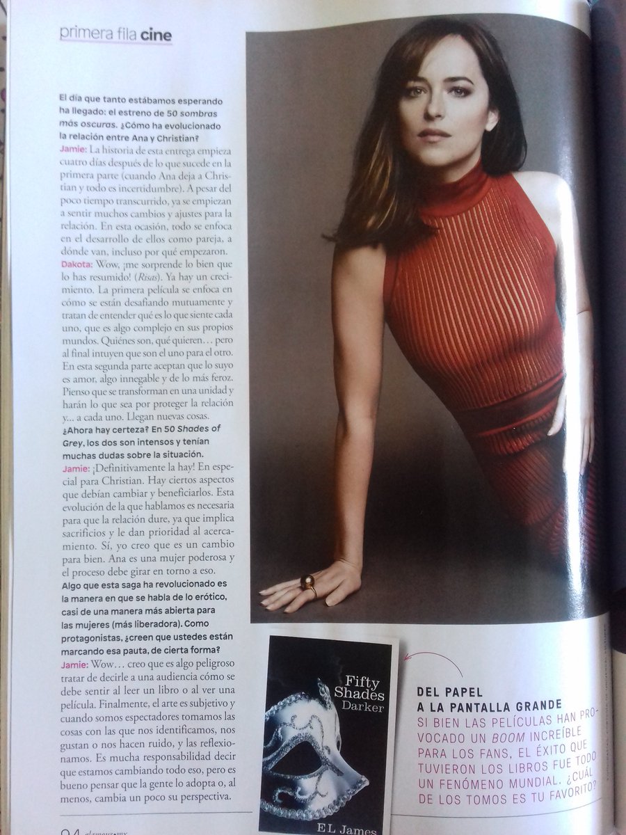 sombras50mx's tweet photo. Más scan de la revista Glamour México sobre #FiftyShadesDarker #50sombrasMasOscuras https://t.co/9rZvcrjlbD
