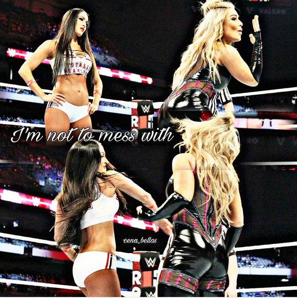 cena_bellas's tweet photo. Nikki's look was priceless i gotta admit #RoyalRumble #NikkiBella #BellaArmy https://t.co/7QTjltfODt