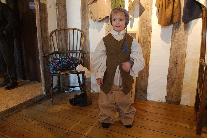 @LavenhamNT our youngest, all dressed up. Trousers are a little on the large side 😀