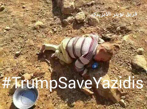 MnKhS's tweet photo. .@shalan1988s @realDonaldTrump @POTUS @mike_pence @MELANIATRUMP @EricTrump @IvankaTrump @oreillyfactor @Cernovich @piersmorgan @GeraldoRivera @IngrahamAngle @FoxNews @seanhannity @DiamondandSilk @KatrinaCampins @UN @MichaelCohen212 More than 6000 years old religion could be exterminated if you do not save them
#TrumpSaveYazidis
@garyplayer 
@cnnbrk @CNN @foxandfriends https://t.co/QcCedg0fcv