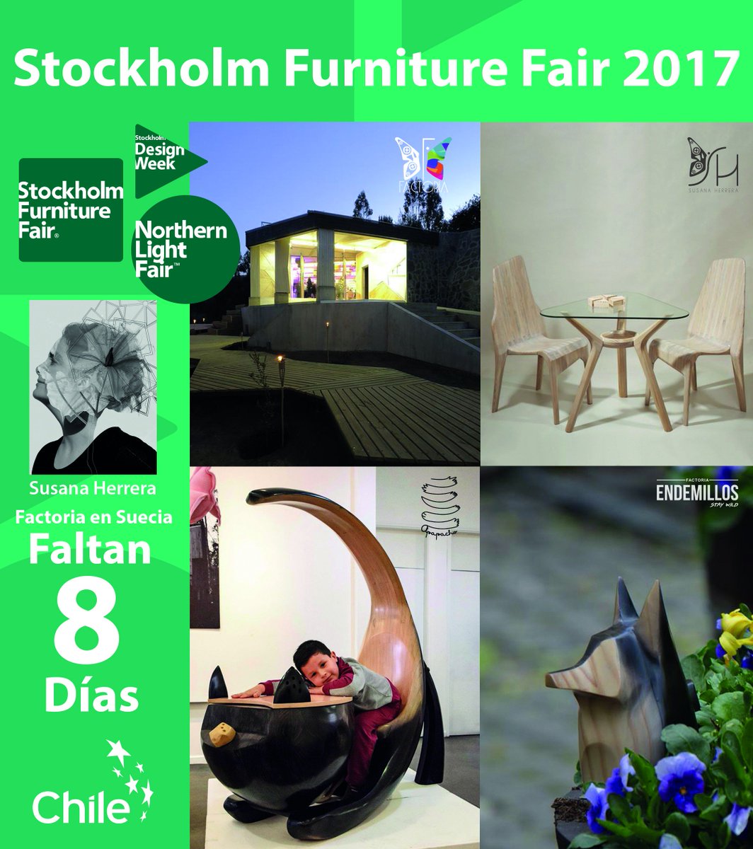 factoria_design's tweet photo. Amigos!!!
Queda Poco Tiempo
solo 8 Días!!!
#stockholmfurniturefair2017
#architecture #furniture #design #sweden #suecia #housedecoration 
🇸🇪 https://t.co/DUsJF3wLp5
