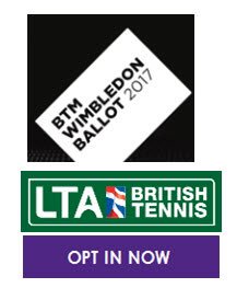Don't forget to opt in for your chance to get tickets! 1. Visit LTA website, 2. Register in members lounge, 3. Opt in to Wimbledon Ballot! #