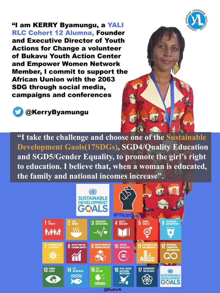 KerryByamungu's tweet photo. I pledge to support the @_AfricanUnion agenda 2063 @YouthSDGs @YALIRLCEA @mola_sleem @SDGaction @USAIDAfrica #PIN https://t.co/zMoDfOJMcU