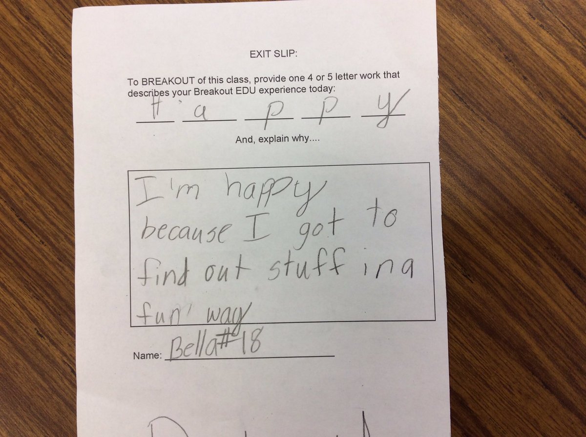 dancensoccermom's tweet photo. @mrskthompso kid code exit slip adjectives @WNES_Principal https://t.co/A7BgXhThnC