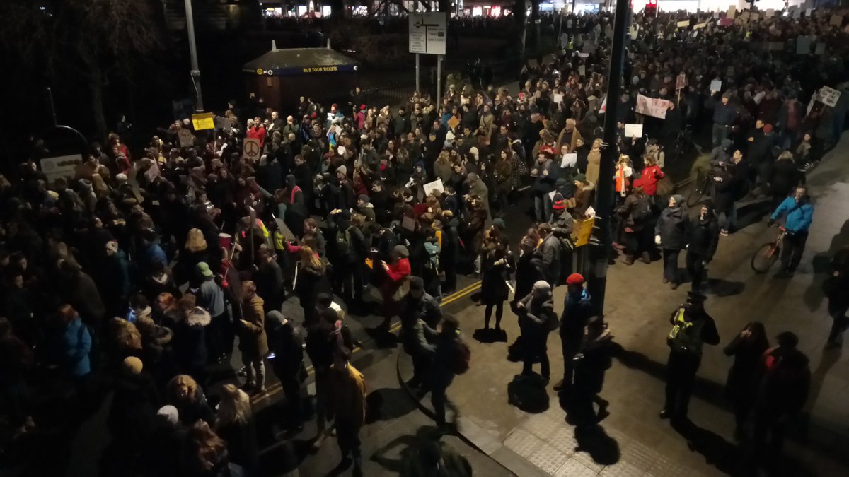 CalumMartin1's tweet photo. #Edinburgh on the March against #Trump
#TrumpBan https://t.co/TtksOzoCQa