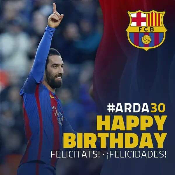 Happy birthday the Turkish Beast Arda Turan. 
