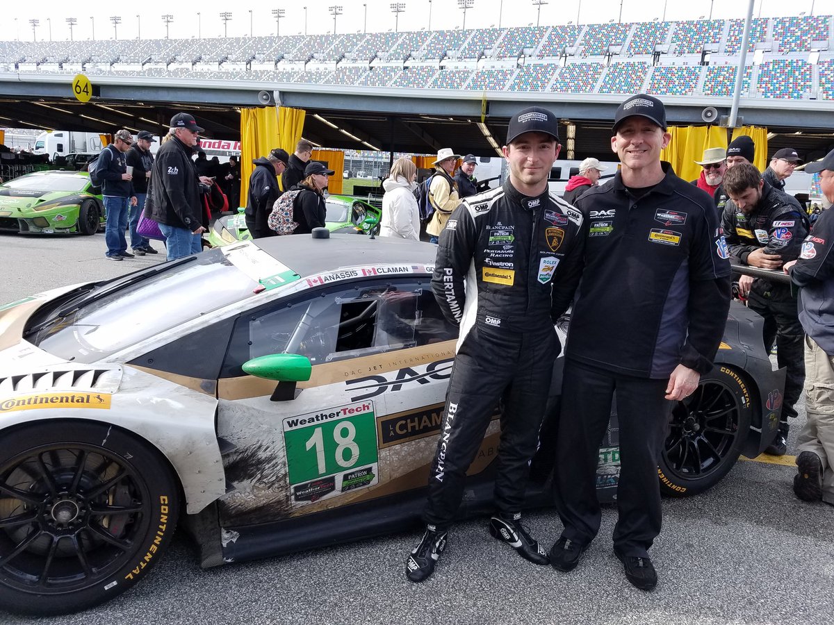 RickGdovic's tweet photo. Very proud of @DacMotorsports and their tireless efforts to complete the @Rolex24Hours with @BrandonGdovic #Rolex24 #Dacjet #lachampagnerie https://t.co/k0joC5oB8d