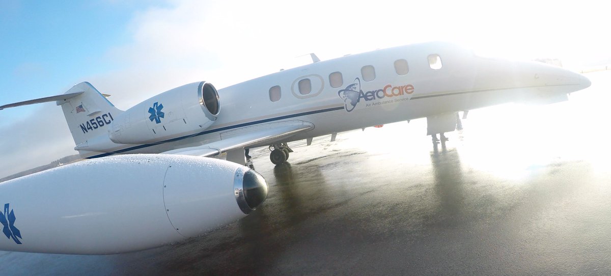 Aerocare_Inc's tweet photo. Our Florida based Lear 35 on a recent air ambulance medical flight.
#florida #travel #healthnews #medicine #airambulance #privatejet #lear35 https://t.co/ZB1NJHie52
