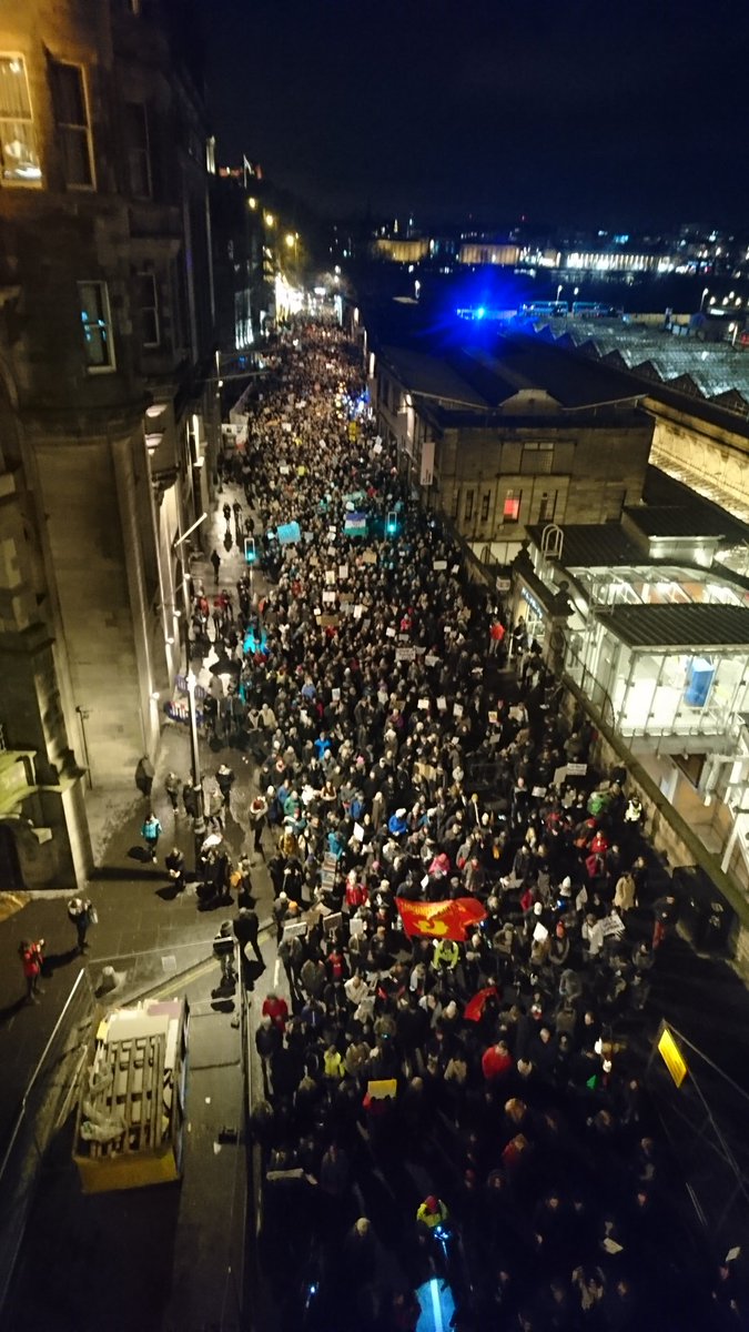 LiamKirkaldy_'s tweet image. The Edinburgh anti Trump protest really is huge