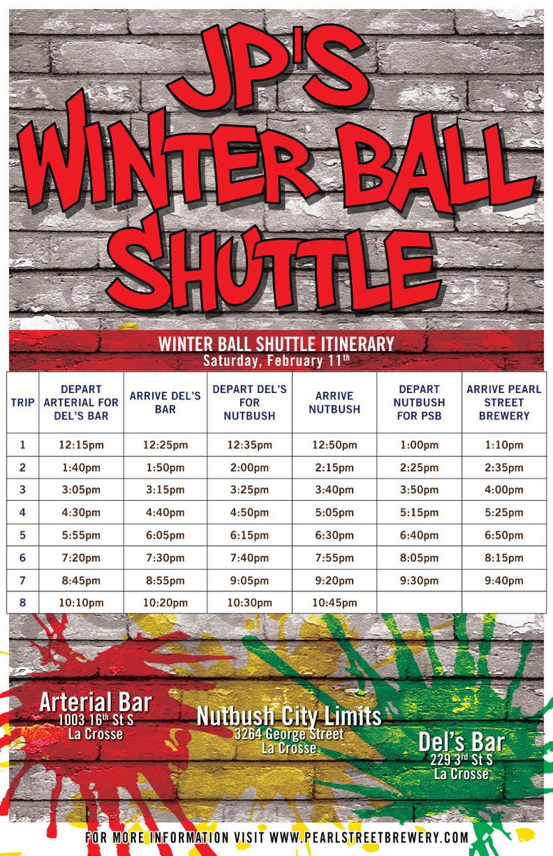PearlStreetBrew's tweet photo. Don't drink &amp; drive! Drink &amp; let our chauffeur drive instead! For Feb 11th 18th Annual Winter Ball #PartyWithPSB #WinterBall https://t.co/BuMekhniqO