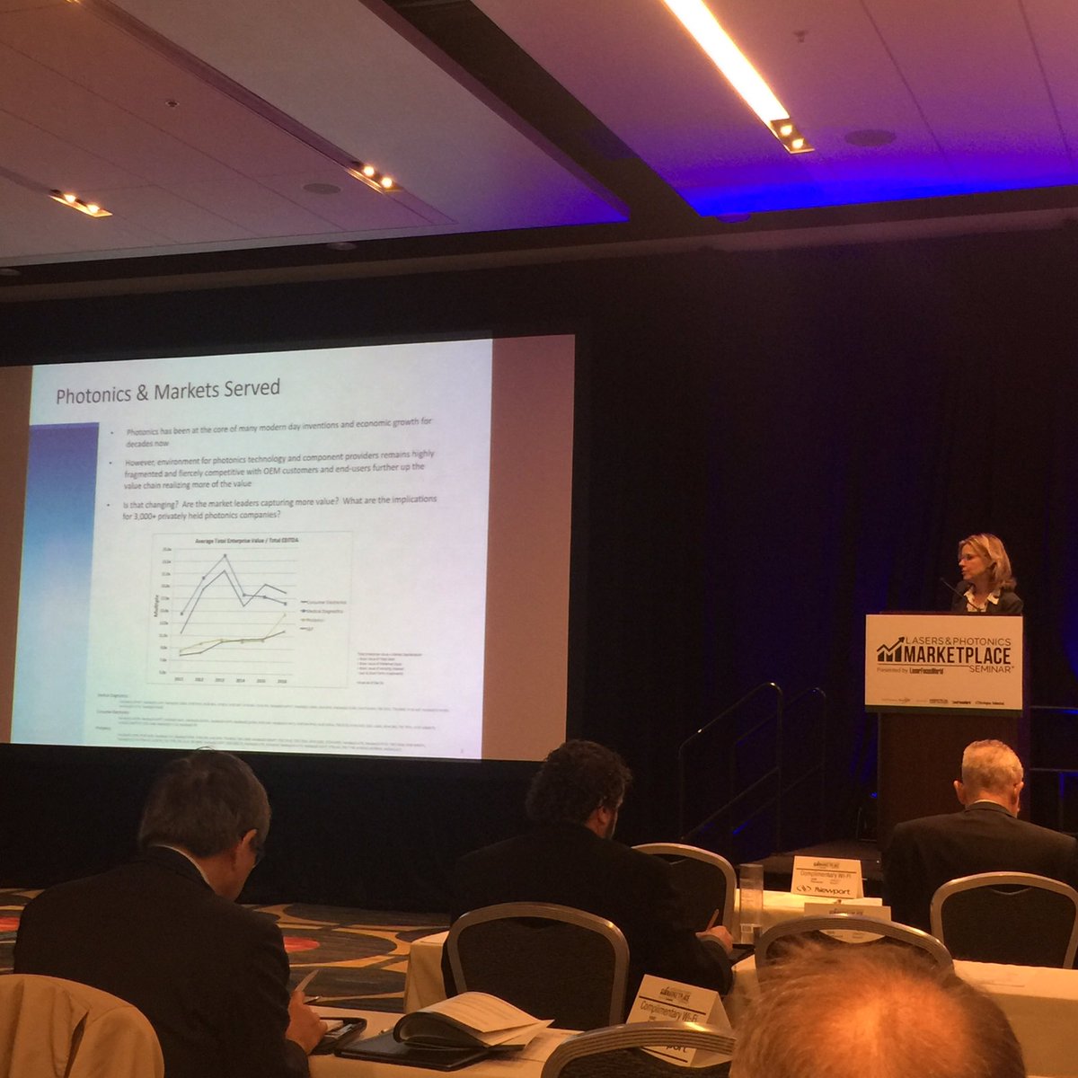Linda Smith from Ceres Technology shares thoughts about Investment Flows in #photonics #LMPS17 #LFWatPW17