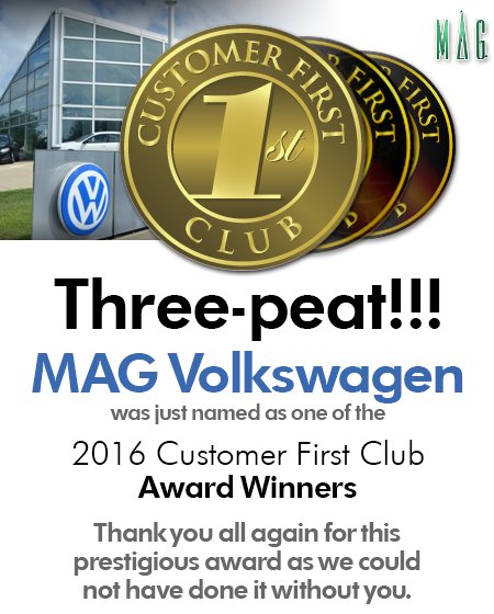 MAGCARS's tweet photo. Congratulations to MAG Volkswagen on winning this prestigious award! #magcars #3inarow #VWCustomerService #VW https://t.co/lTuaN1dXBD