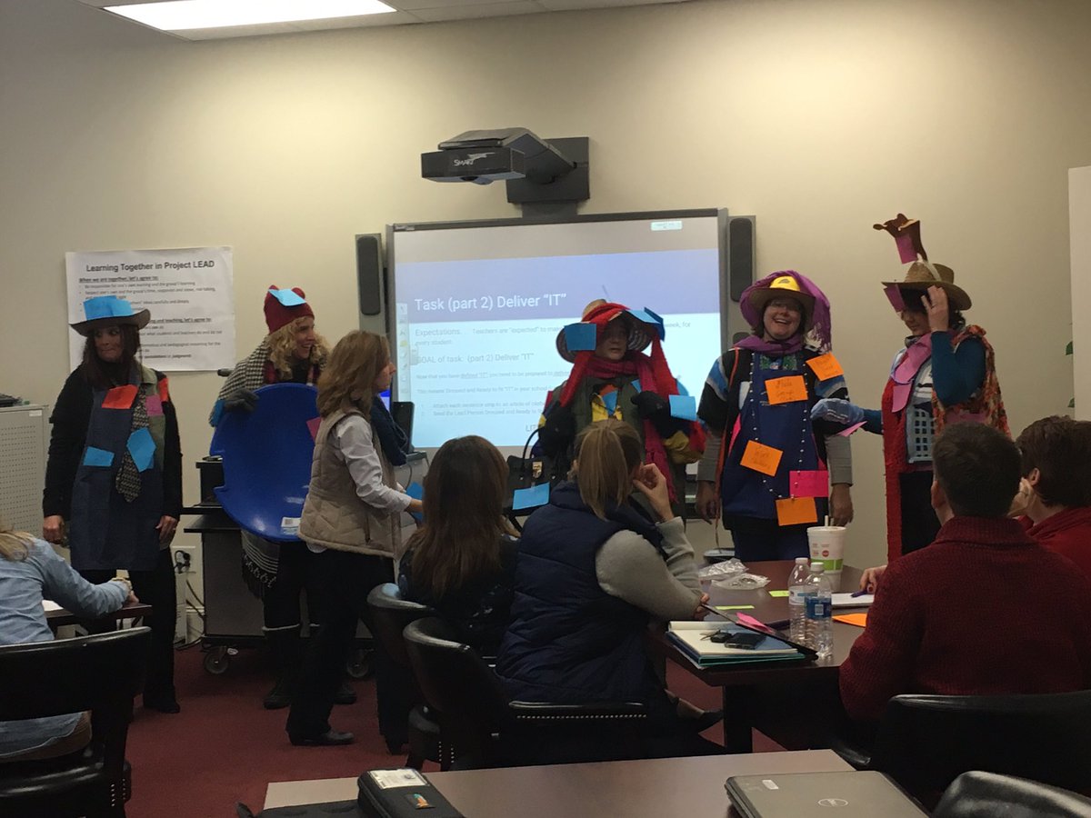 Teachers have to make "it" fit everyday, every week for every student. Having fun with the K-5 curriculum coaches! #joco2020