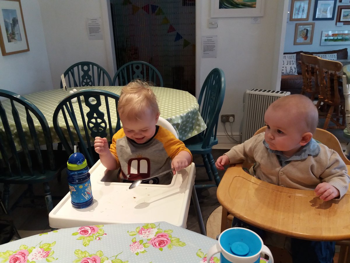 Never too young to sample the delights of The Old Ticket Office