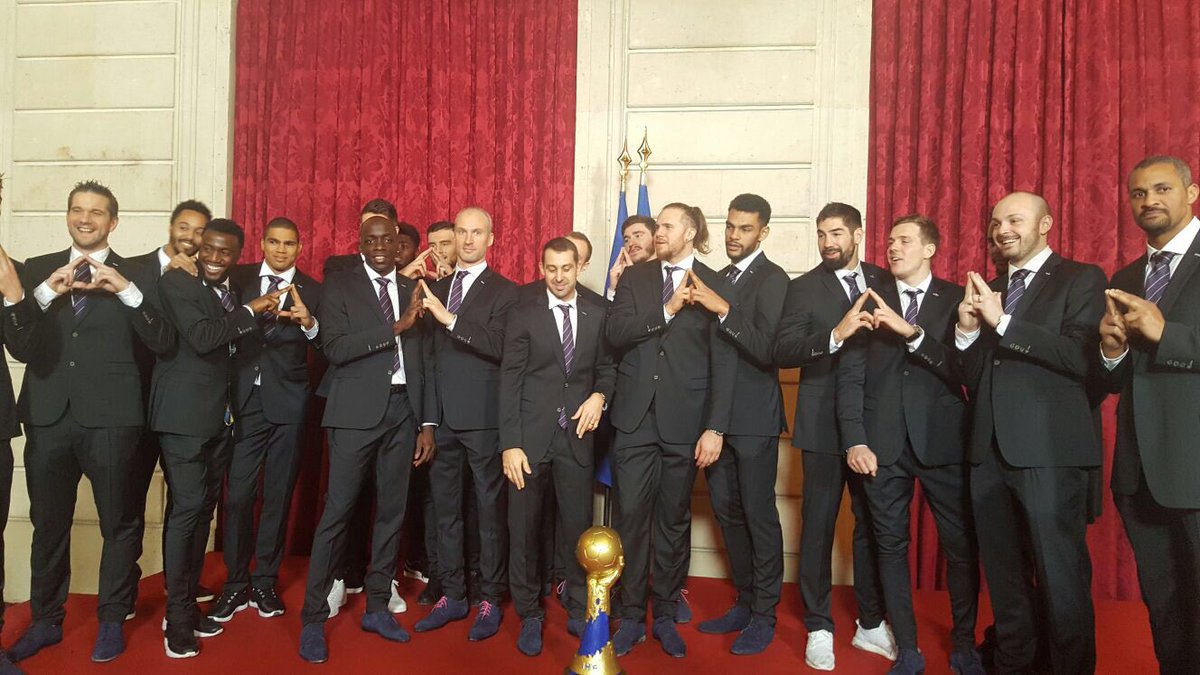 Congratulations <a href="/FRAHandball/">Equipes de France de Handball</a> ! World champion <a href="/Hand2017/">France Handball 2017</a> supporting #Paris2024 ! You inspire us