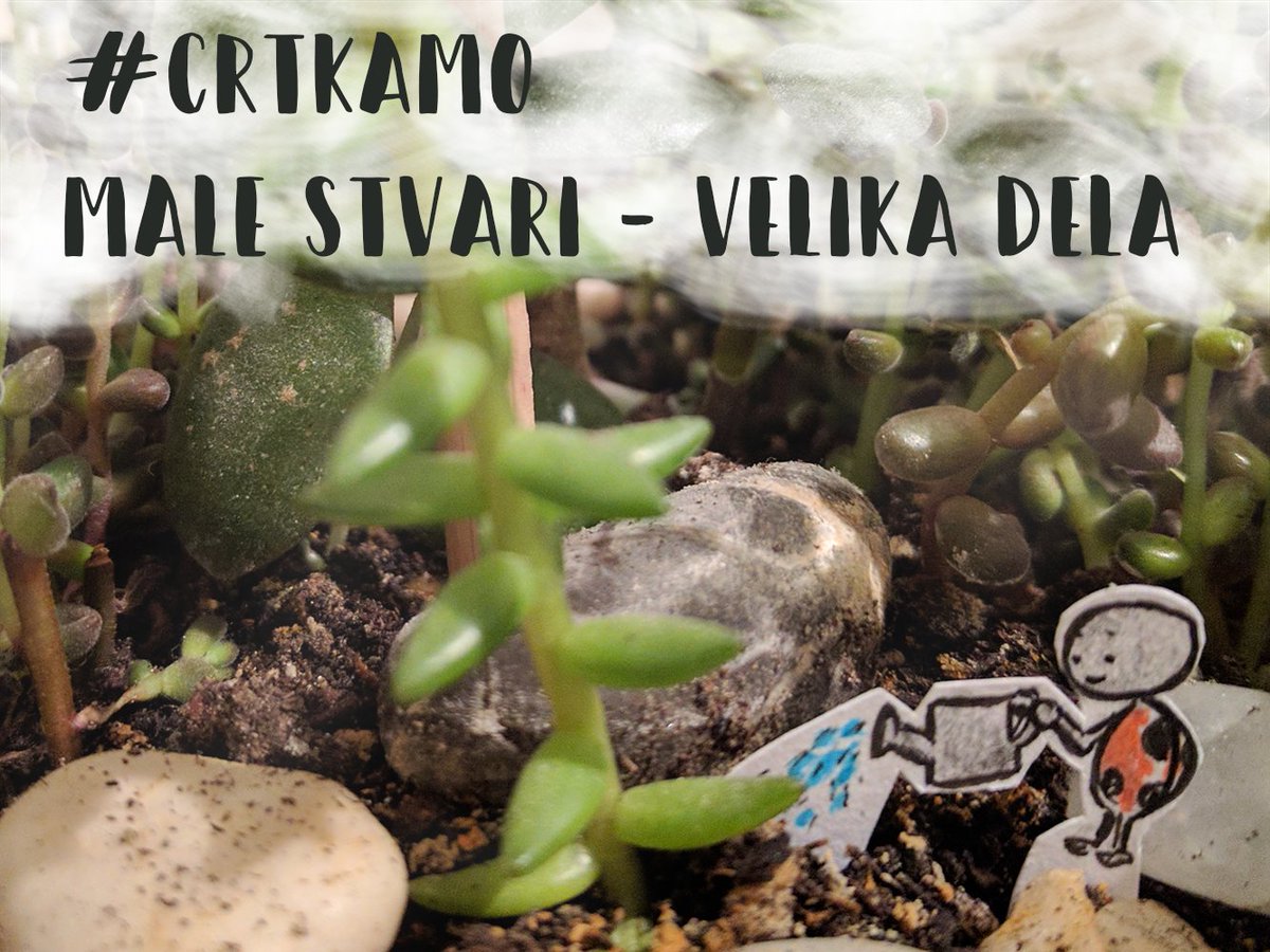crtkamo's tweet photo. Pozdrav od @hrhmilena, dragi crtkači! Ove nedelje #crtkamo male stvari - velika dela! :) https://t.co/BYe20723X2