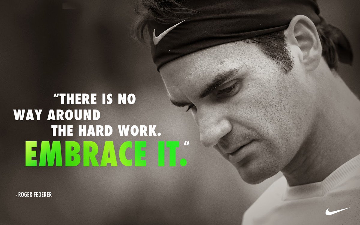 After his heroics yesterday, here is a quote from the #legend himself #federer #motivationmonday #18