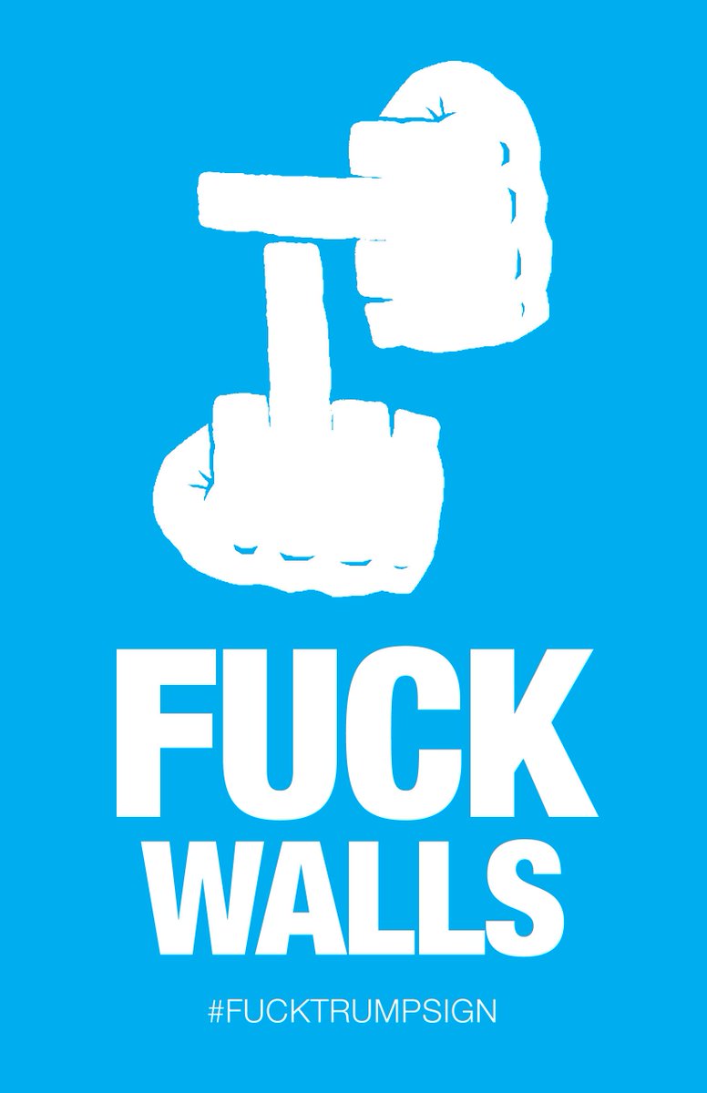 FuckTrumpSign's tweet image. FUCK WALLS
#notmypresident #resist #resistance #Indivisible #immigrationban #AntiTrump #TrumpProtest