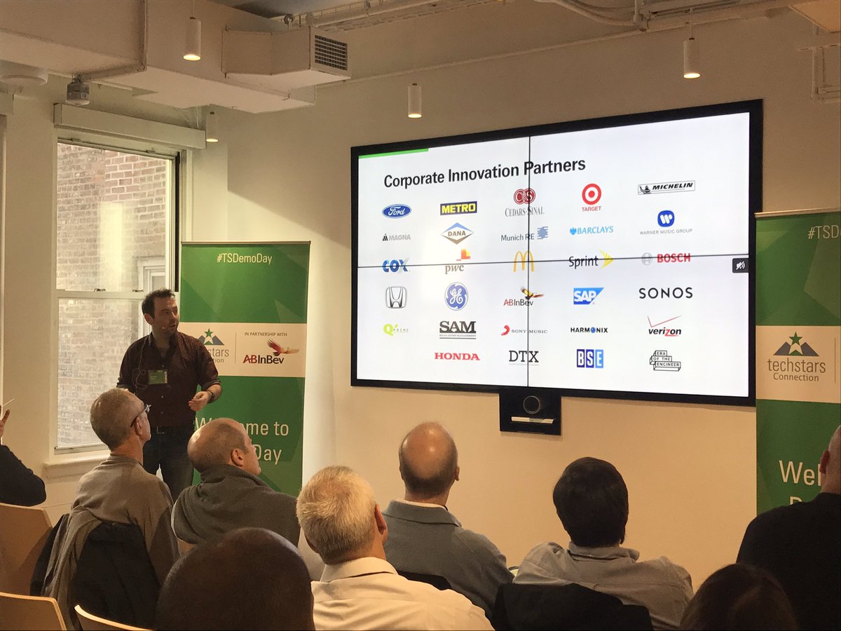 namethatjane's tweet photo. #TSConnection MD @eamonncarey providing an overview of @techstars to the board of AB InBev #demoday https://t.co/HkEpA9iNSv