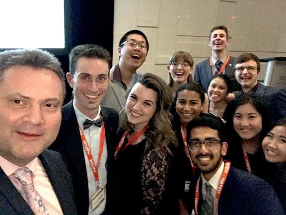 uOEng_Dean's tweet photo. Saturday, spent time with  amazing students at #Ontario #Engineering Competition + volunteer judge &amp; professor Eric Lantaigne #mechanical! https://t.co/Wh1ATvrOG8